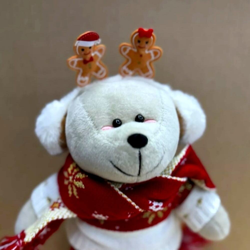 Starbucks CHINA 2021 Christmas Festive Holiday Friends Bearista Bear Gingerbread - Picture 1 of 6
